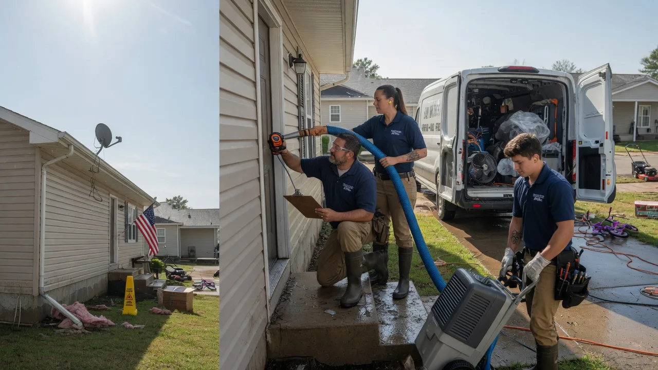 Ceiling Water Damage Restoration in Smithville, IN near me
